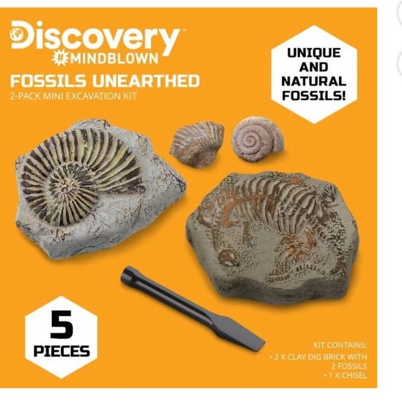 NIB Discovery Fossil Excavation Kit-Perfect for Summer Activities - Picture 3 of 5